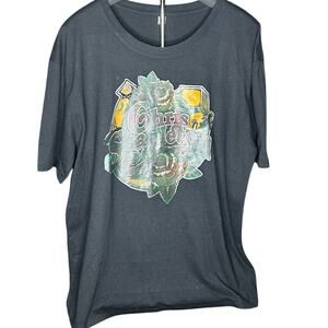 Chris Stapleton black men's large t-shirt featuring rose design